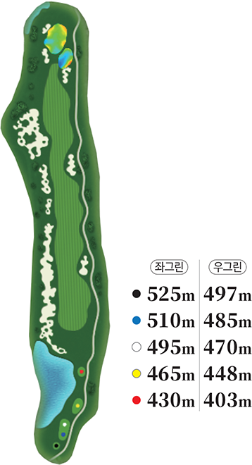 classic 코스 1홀 지도